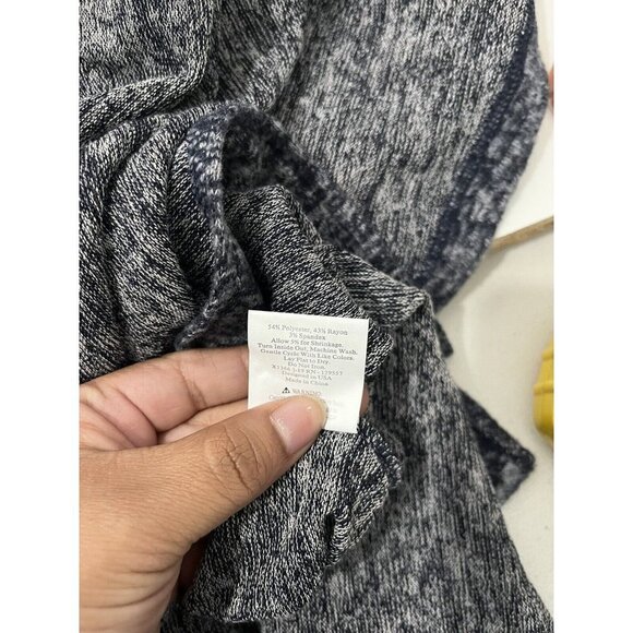 The Royal Standard Cardigan Women Small Lounge Wear Navy Blue Hooded - Picture 11 of 11